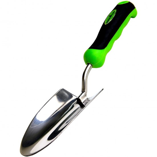 Stainless Steel Double-Ended Hoe & Hand Shovel - Factory Direct Garden Trowel for Digging & Weeding