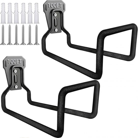 Factory Direct Garden Hose Holder - Wall-Mounted Hook for Water Hoses, Bicycles & Garage Storage