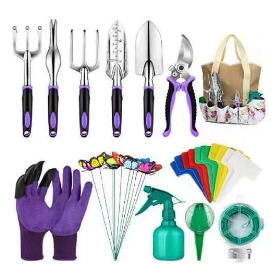 31Pcs Garden Tool Set - Factory Direct All-In-One Gardening Kit for Home & Commercial Use