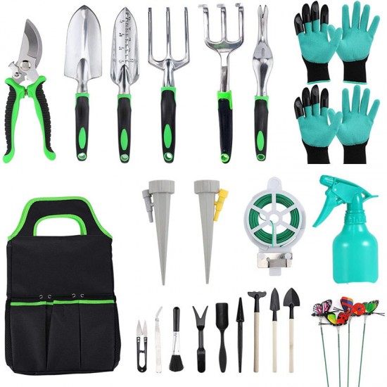 11Pcs Aluminum Alloy Agricultural & Garden Tools Set - Factory Direct All-in-One Horticulture Kit