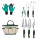 Aluminum Alloy Garden Tools Set with Canvas Bag - Includes Garden Shears for Horticulture (Factory Direct)