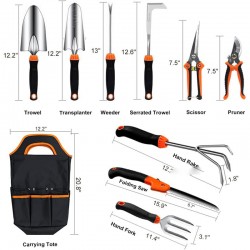 10PCS Stainless Steel Garden Tools Set - Premium Horticulture Kit (Factory Direct)
