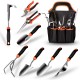 7-Piece Stainless Steel Garden Tool Set - Factory Direct Kit with Gloves, Pruners & Garden Tools