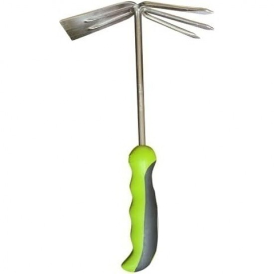 Stainless Steel Double-Ended Hoe & Hand Shovel - Factory Direct Garden Trowel for Digging & Weeding