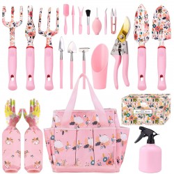 21-Piece Garden Tool Set with Storage Bag - Factory Direct Aluminum Gardening Gift Set