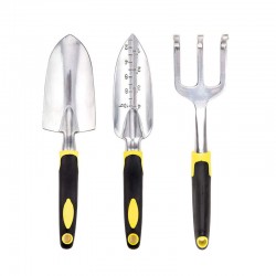 3-Piece Full Aluminum Garden Tool Set - Factory Direct Durable Lightweight Gardening Kit