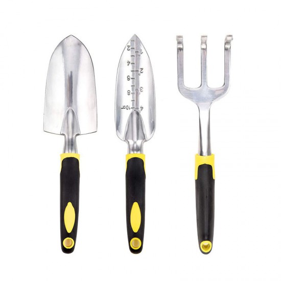 3-Piece Full Aluminum Garden Tool Set - Factory Direct Durable Lightweight Gardening Kit