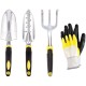 10-Piece Aluminum Garden Tool Set - Factory Direct Silicone Dual-Color Handle Shovels & Gardening Tools