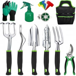 11Pcs Aluminum Alloy Agricultural & Garden Tools Set - Factory Direct All-in-One Horticulture Kit