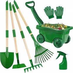 Kids Gardening Tools Set 6Pcs - Child-Safe Rake/Shovel for Toddlers & Preschoolers (Factory Direct)