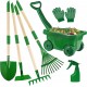 Kids Gardening Tools Set 6Pcs - Child-Safe Rake/Shovel for Toddlers & Preschoolers (Factory Direct)