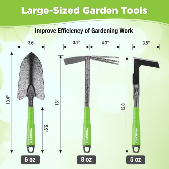 6 Pcs Garden Tool Set - All-Purpose Gardening Kit for Planting & Maintenance (Factory Direct)