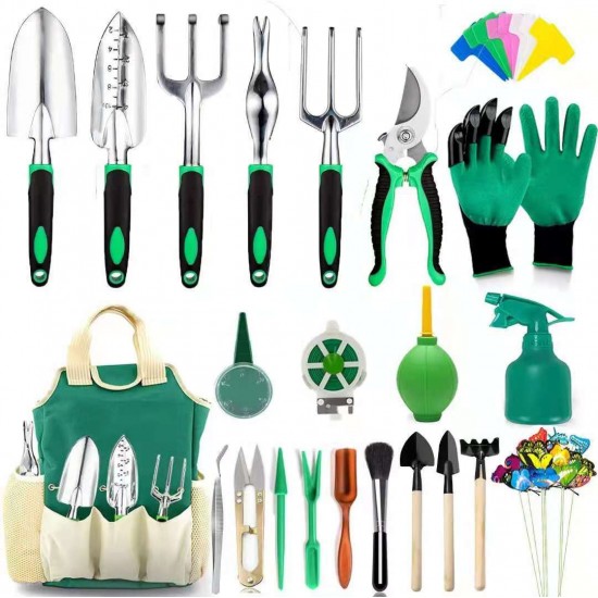21-Piece Garden Tool Set with Storage Bag - Factory Direct Aluminum Gardening Gift Set