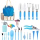 21-Piece Garden Tool Set with Storage Bag - Factory Direct Aluminum Gardening Gift Set