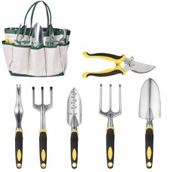 Aluminum Alloy Garden Tools Set with Canvas Bag - Includes Garden Shears for Horticulture (Factory Direct)