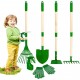 Kids Gardening Tools Set 6Pcs - Child-Safe Rake/Shovel for Toddlers & Preschoolers (Factory Direct)