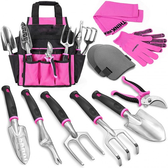 7-Piece Stainless Steel Garden Tool Set - Factory Direct Kit with Gloves, Pruners & Garden Tools
