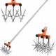 In-Stock Adjustable Manual Rotary Garden Cultivator - Efficient Soil Loosening & Tilling Tool