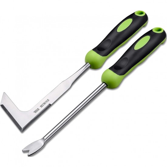 L-Shaped Garden Crack Weeder - Stainless Steel Manual Weeding Tool for Flowers & Plants (Factory Direct)