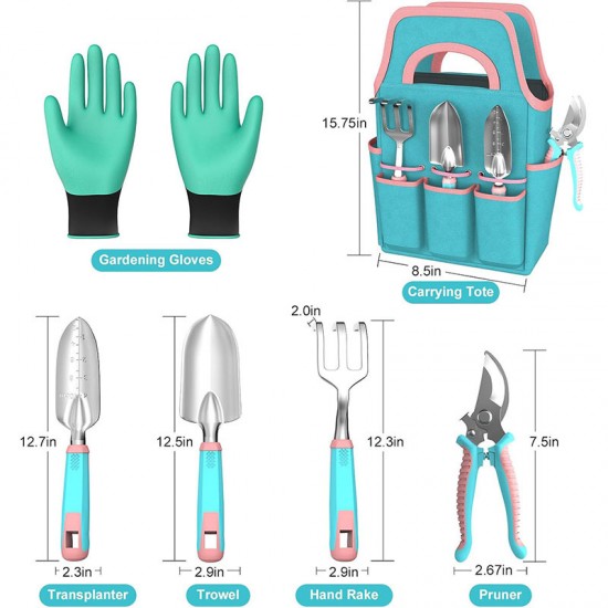 Macaron Colored Gardening Tools Set - Cute & Practical Garden Kit (Factory Direct Sales)