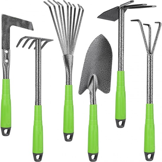 6 Pcs Garden Tool Set - All-Purpose Gardening Kit for Planting & Maintenance (Factory Direct)